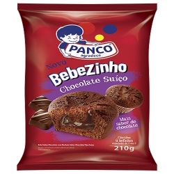 bolo panco bebezinho recheado chocolate suico 210gr