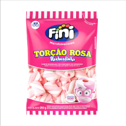 marshmallow fini rosa baunilha com morango