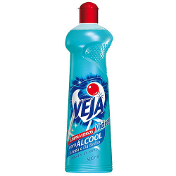 veja limpa vidros vidrex tradicional com alcool 500ml