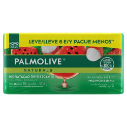 sabonete palmolive 85g lv6 pg menos hidrat refrescante