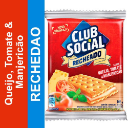 biscoito club social recheado queijo, tomate e manjericao 106g