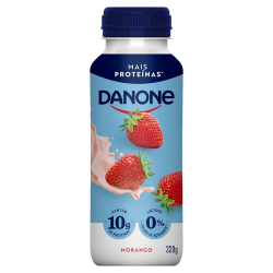 iogurte danone + proteinas 220ml morango