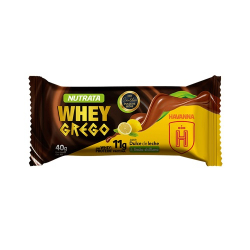 barra de proteina nutrata whey grego 40g doce de leite e limao siciliano