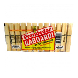 prendedor madeira gaboardi 12un