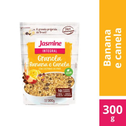 granola jasmine grain flakes banana e canela 300g