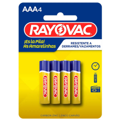 pilha rayovac aaa palito 04 unids.