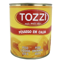 pessego em calda tozzi 450g