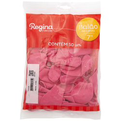 balao regina liso n7 c/50 fuscia