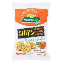 chips arroz integral 70g milho natural life cebola e salsa