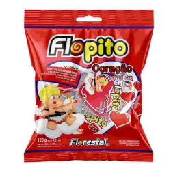 pirulito coracao flopito 120g