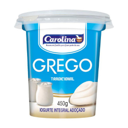 iogurte grego carolina 450g tradicional