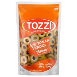 azeitona verde fatiada tozzi 120g sachet