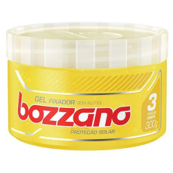 gel fixador bozzano 300g protetor solar amarelo