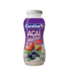 bebida lactea carolina acai com morango 150g