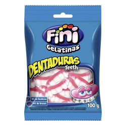 bala de gelatina fini dentaduras teeth 80g