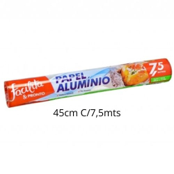 papel alumnio facilita&pronto 45cm c/7,5mts