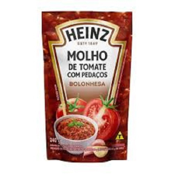molho de tomate heinz 240g sache bolonhesa