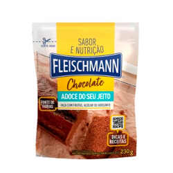 mistura para bolo fleischmann 230g adoce do seu jeito