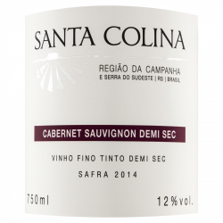 vinho fino tinto cabernet sauvignon demi sec tempos 750ml