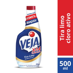 veja x-14 tira limo 2 em 1 refil 500ml