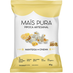 pipoca mais pura 40g manteiga de cinema