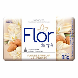 sabonete em barra flor de baunilha e amendoas flor de ype cartucho 85g