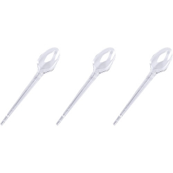colher sobremesa cristal plastico regina c/25