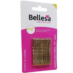 grampo de cabelo bellesa loiro n5 c/50