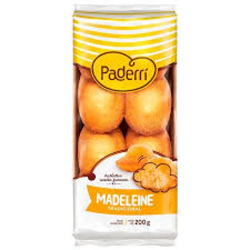 bolo madeleine 200g tradicional natural