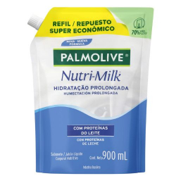 sabonete liq. palmolive refil 900ml nutri milk