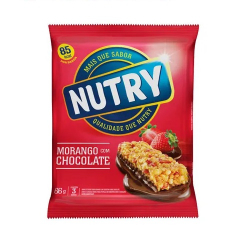 barra de cereal nutry morango com chocolate 66gr