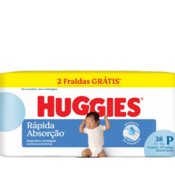 fralda huggies tripla protecao meguinha c/38 p