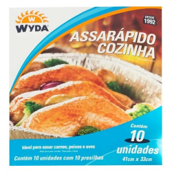 saco wyda assarapido cozinha 41cmx27cm 10un