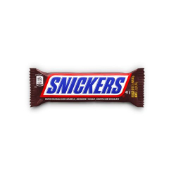 chocolate com recheio de caramelo, amendoim e nougat snickers pacote 45g