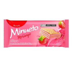 biscoito parati minueto wafer 81g morango