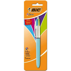 caneta esf. bic 4 cores fashion rosa