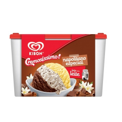 sorvete kibon cremosissimo napolitano especial 2l