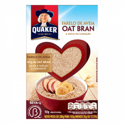 farelo de aveia quaker caixa 165g