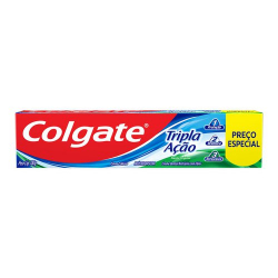 creme dental colgate tripla acao leve 180gr pague 140gr
