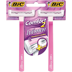 aparelho de barbear bic comfort women c/ 2 unids.