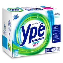 detergente em po ype 800g power act caixa