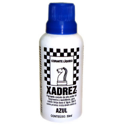 corante liquido xadrez azul