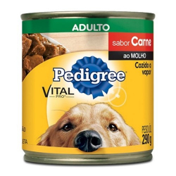 pate pedigree adulto carne ao molho 290g