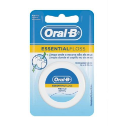 fio dental oral-b 50 metros essetial floss cera