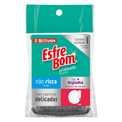 esponja esfrebom prateada bettanin 1 unidade