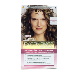 tintura imediata excellence loreal 6 louro escuro 12 ml 40ml 47g 40ml