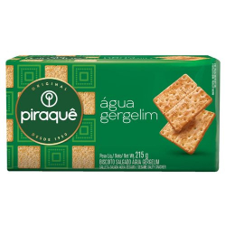 biscoito piraque 215g agua com gergelim