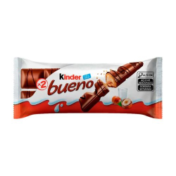 kinder bueno wafer com rec. leite e avelas 43g