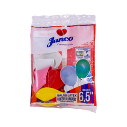 balao latex liso junco n.65 25x10un sortidos