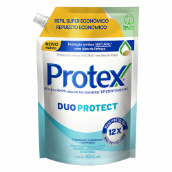 sabonete liquido antibacteriano para as maos protex duo protect sache 900ml refil super economico